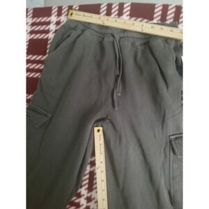 Hurley Men's Cargo Sweatpants Dark‎ Gray Drawstring Elastic Waist Size S